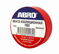 ABRO изолента красная 18.2м ET-912-18-20-RED-RW 10шт./500шт.